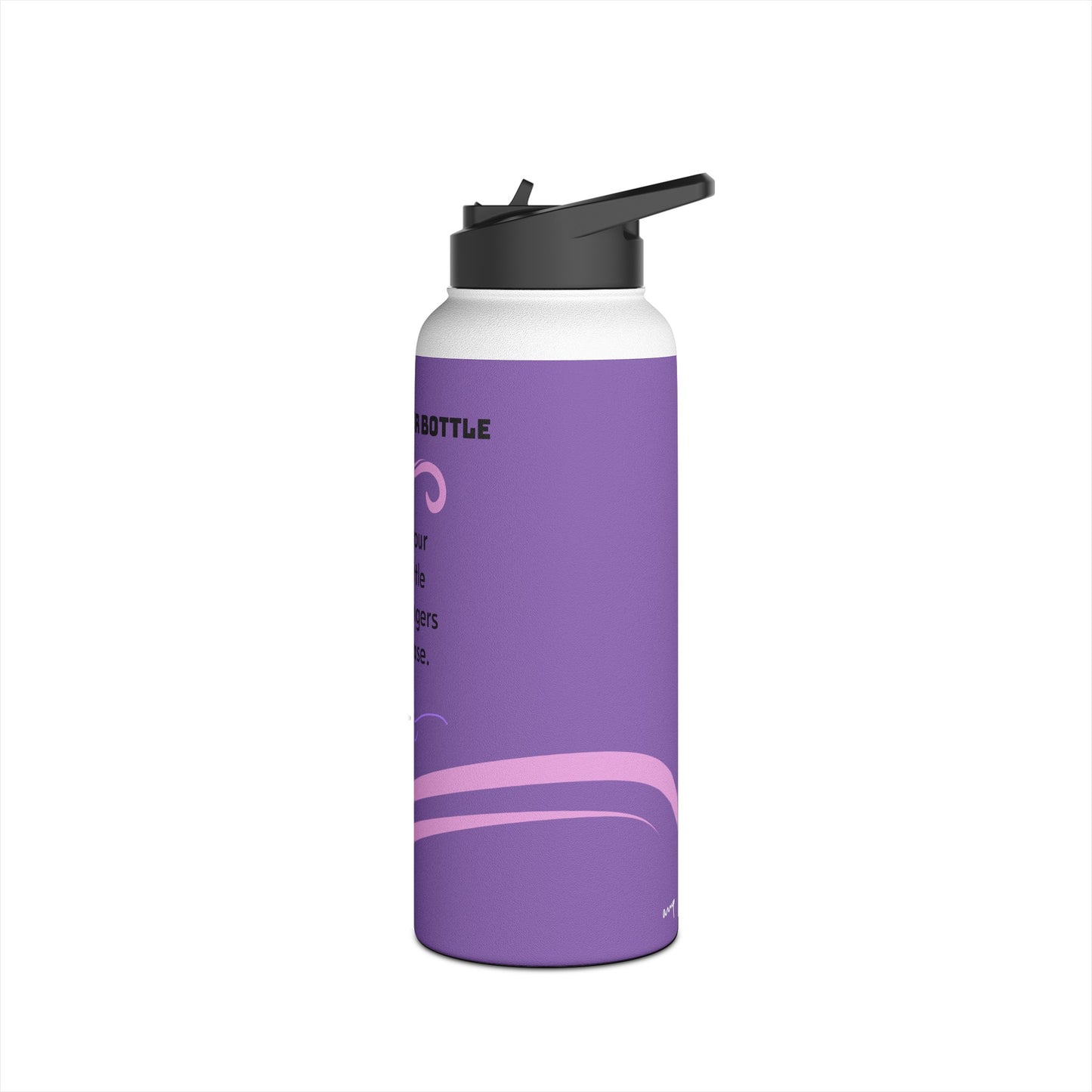 Mom's Water Bottle - Keep Your Cute Little Sticky Fingers Off Please - Stainless Steel Water Bottle with Lid