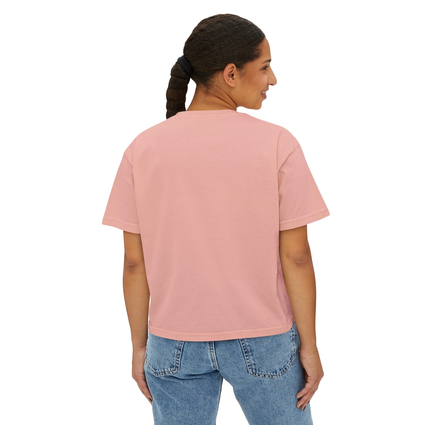 Women's Boxy Tee - #momgoals - 5 Sizes - US Cotton