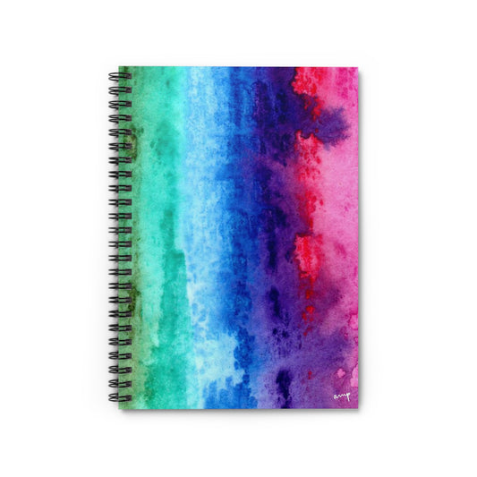 Rainbow Wash Watercolor Notebook - Ruled Line