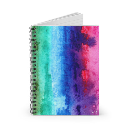 Rainbow Wash Watercolor Notebook - Ruled Line