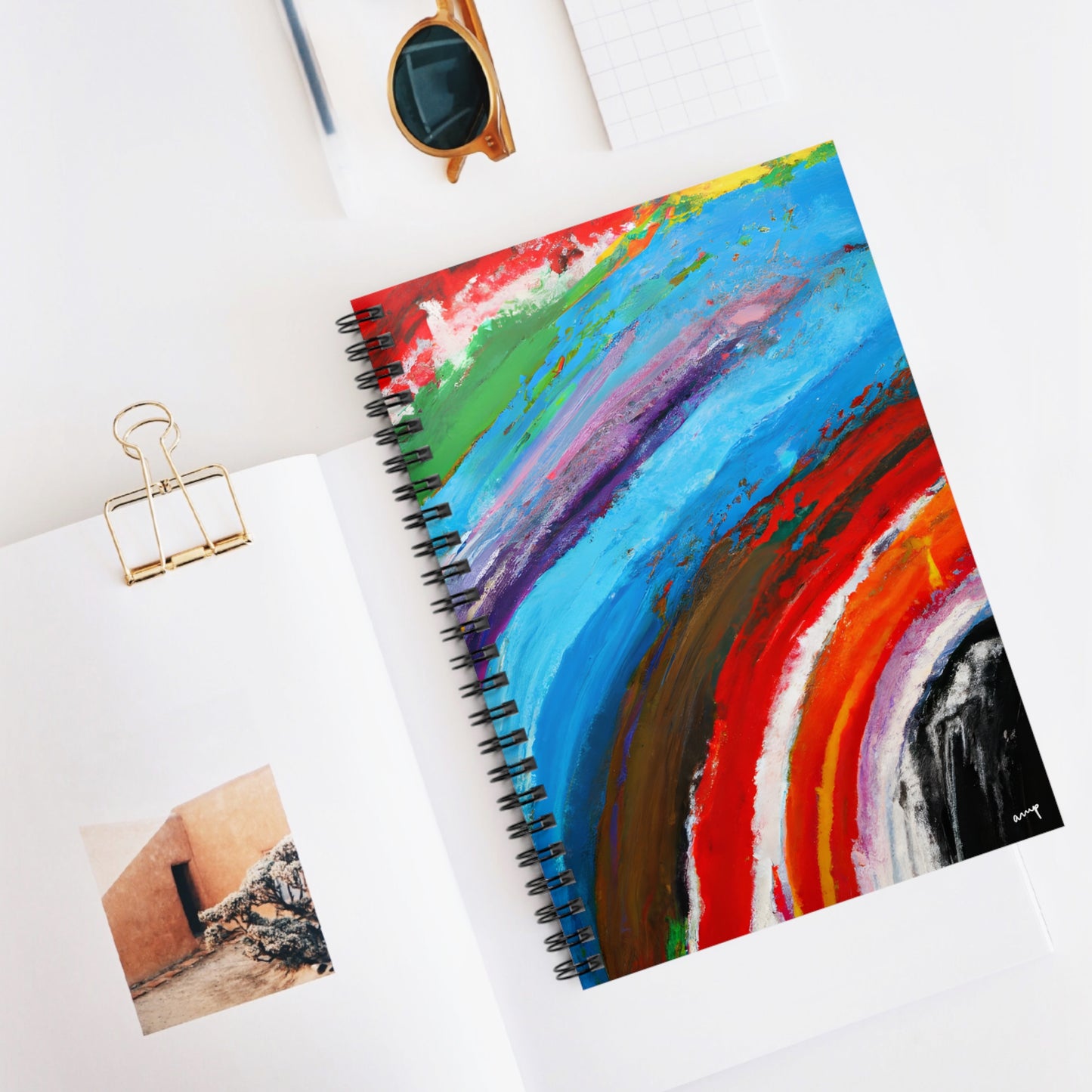 Color Strokes Notebook - Ruled Line