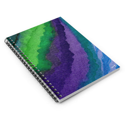 Smooth Nature Watercolored Notebook - Ruled Line