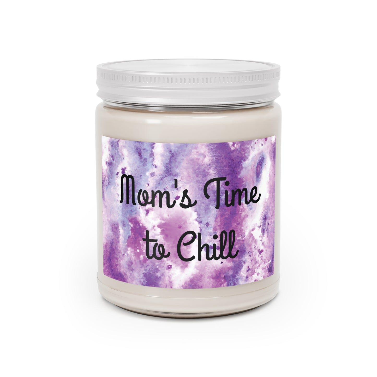 "Mom's Time to Chill" - Pink Grapefruit Scented Candles, 9oz