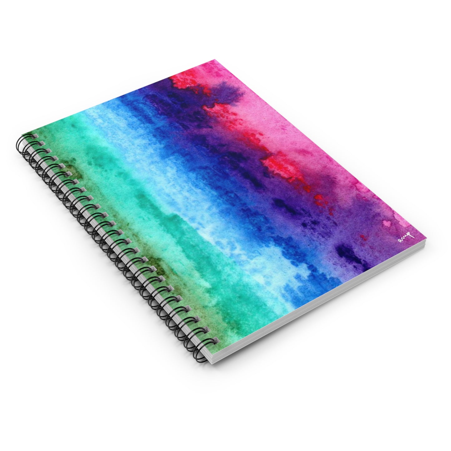 Rainbow Wash Watercolor Notebook - Ruled Line