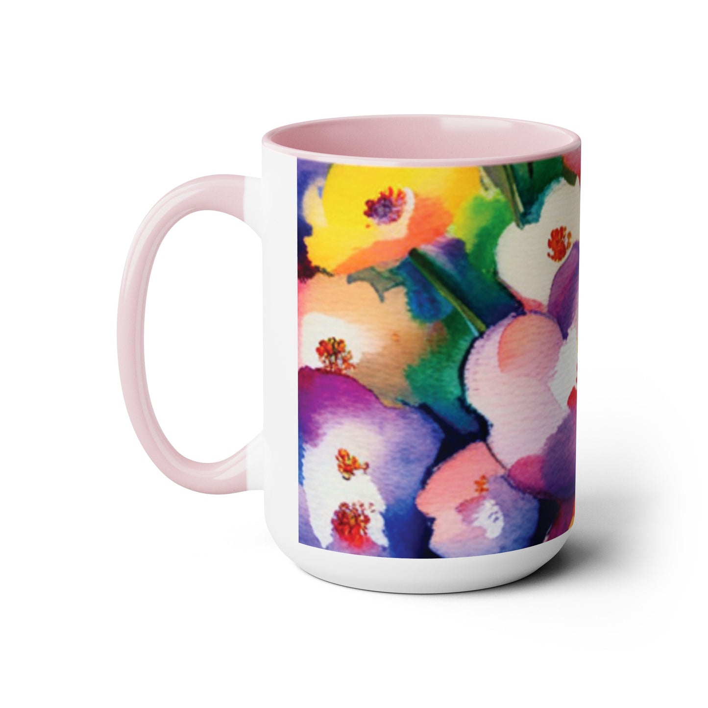 Flowery Watercolored Mug for Mother's Day - 15oz