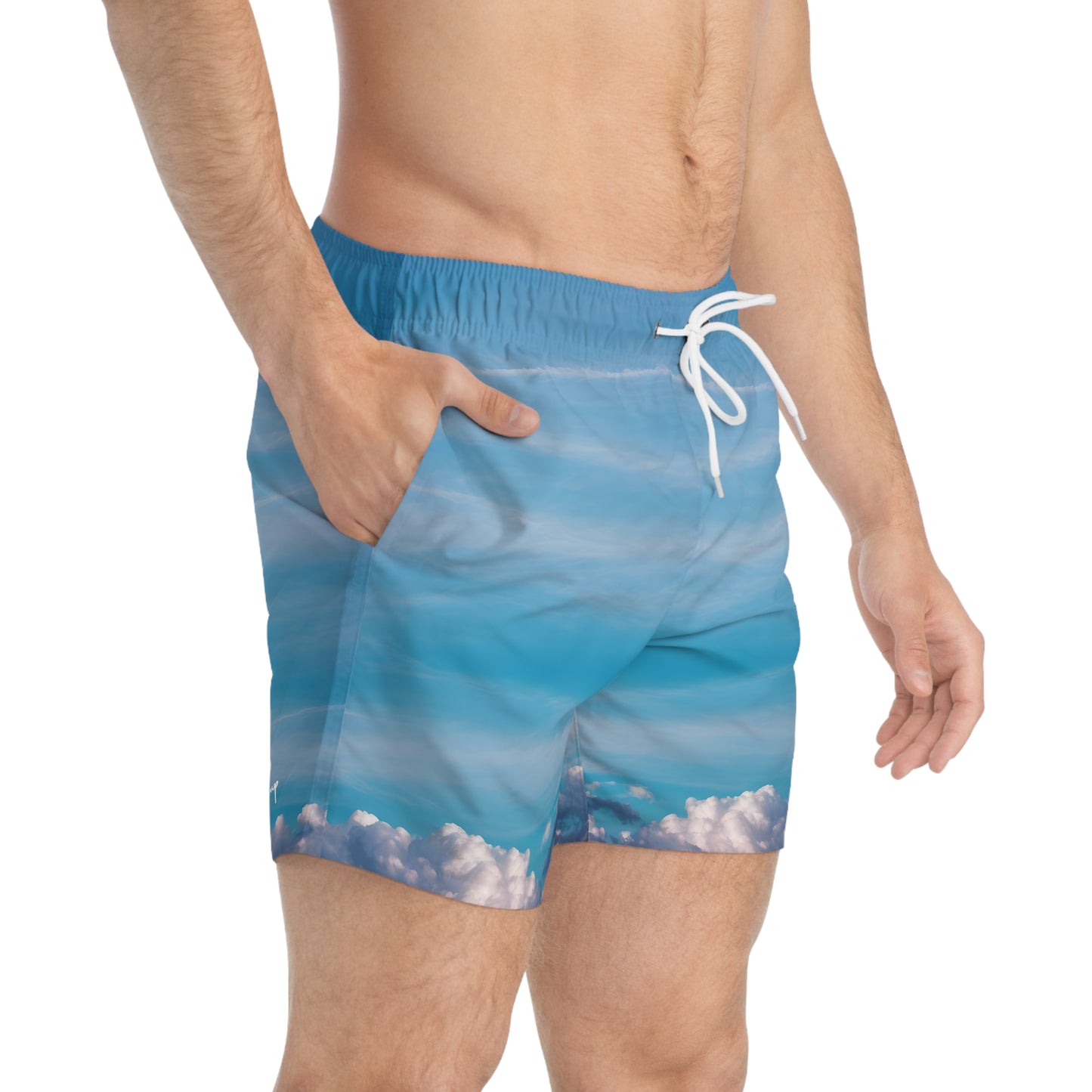 Soothing Sky Swim Trunks