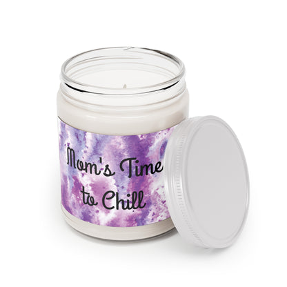 "Mom's Time to Chill" - Pink Grapefruit Scented Candles, 9oz