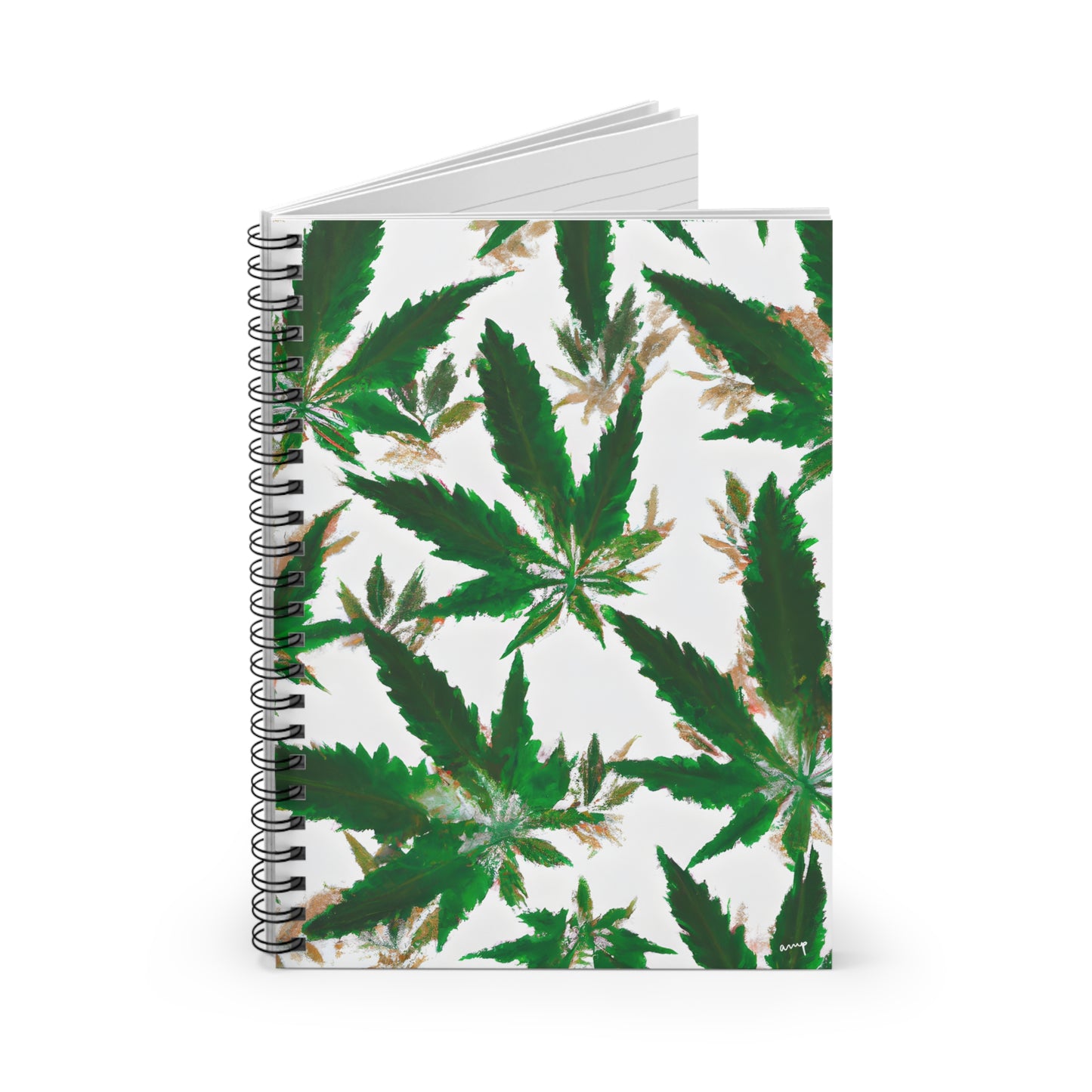 Cannabis Leaf Notebook - Ruled Line