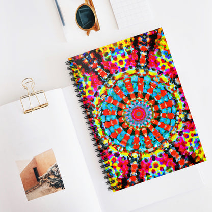 Kaleidoscope Spiral Notebook - Ruled Line