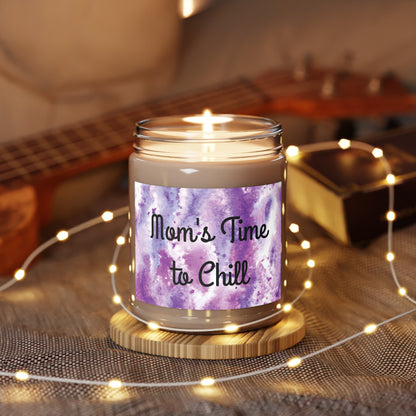 "Mom's Time to Chill" - Pink Grapefruit Scented Candles, 9oz