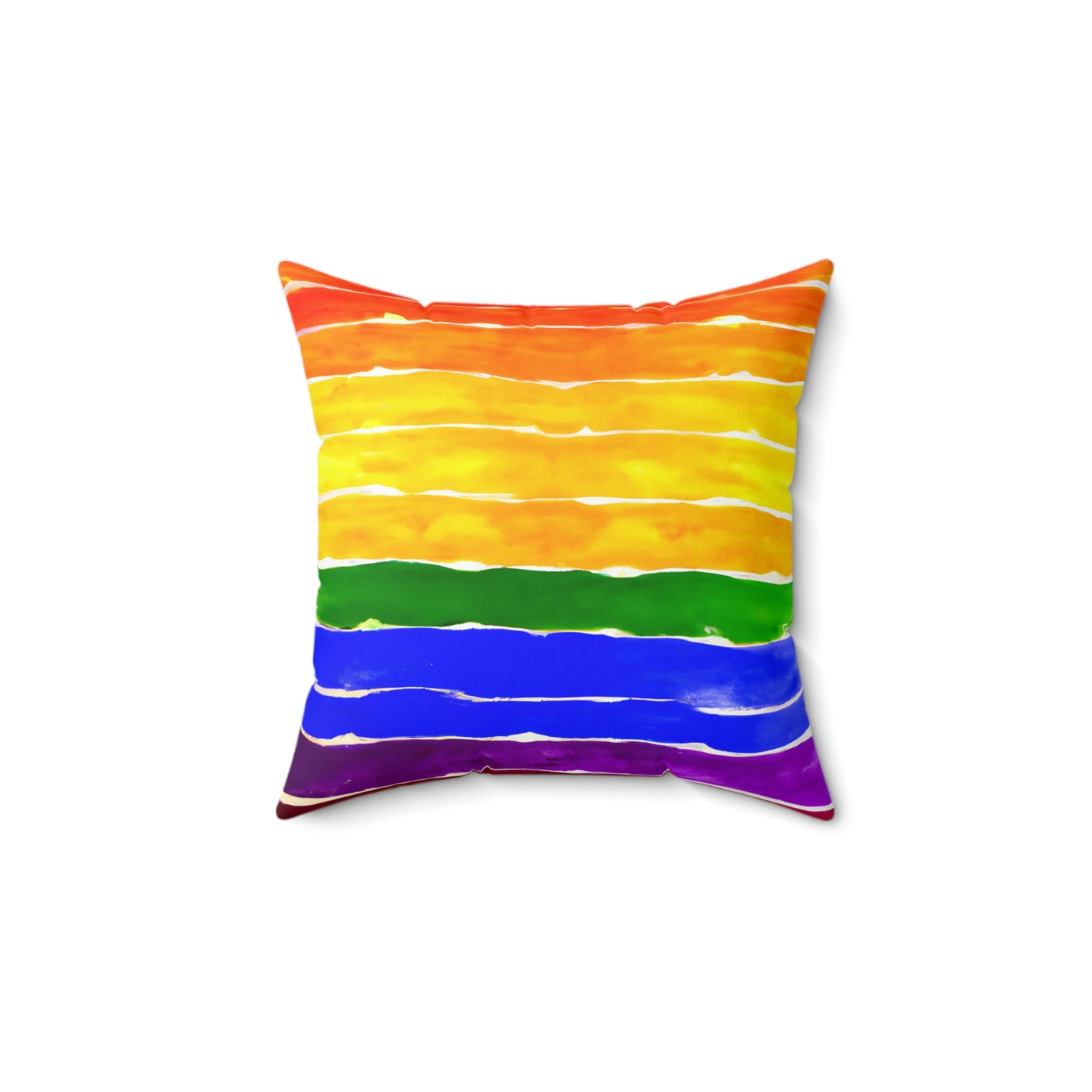 Rainbow Pride Spun Polyester Square Pillow