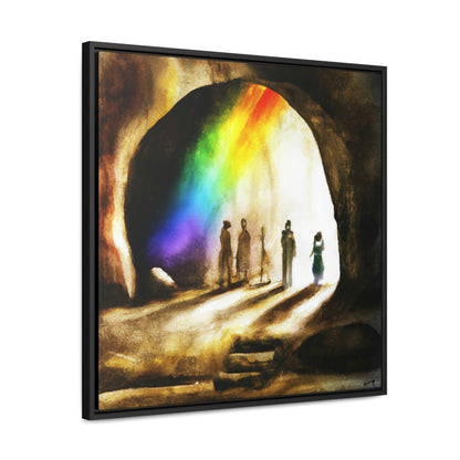 We've always been here - Gallery Canvas Wraps, Square Frame