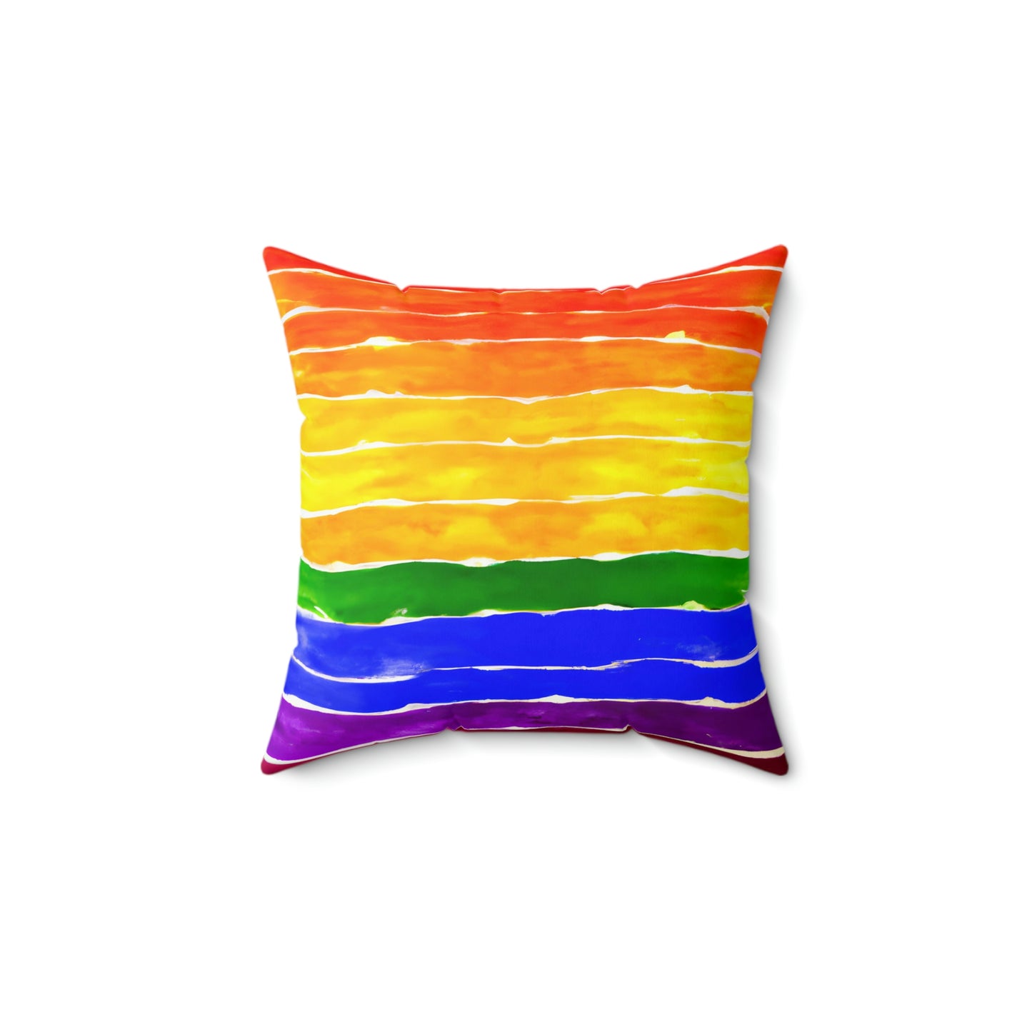 Rainbow Pride Spun Polyester Square Pillow